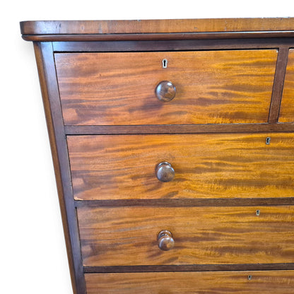 Antique Victorian Mahogany Chest of Drawers by Maple & Co London