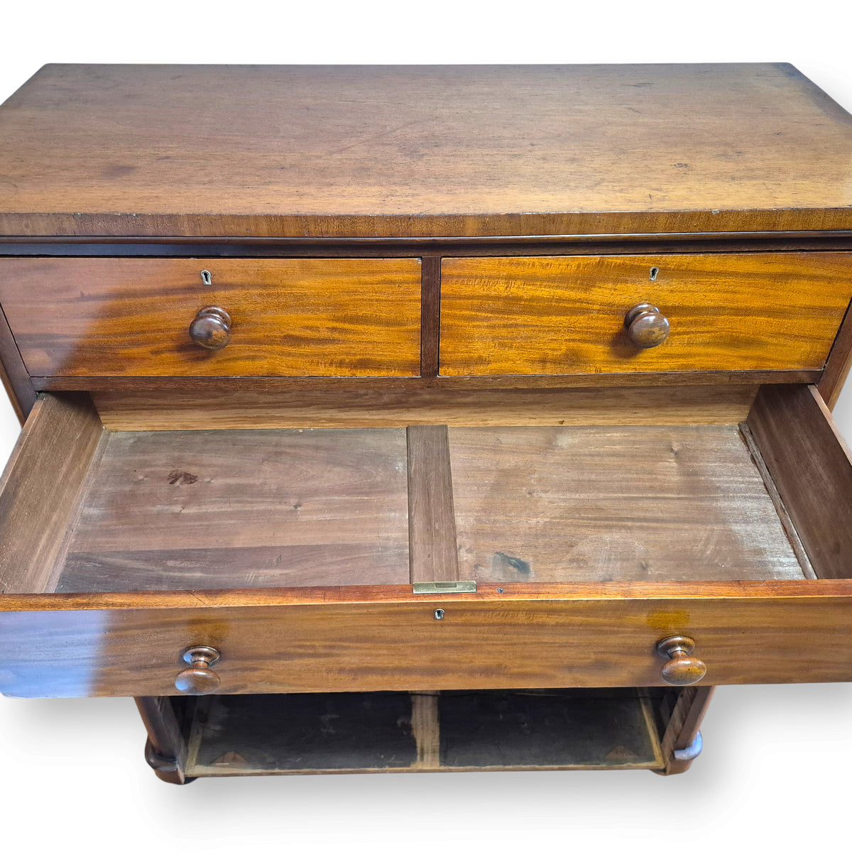 Antique Victorian Mahogany Chest of Drawers by Maple & Co London