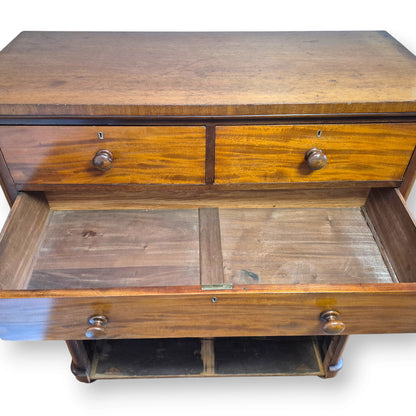 Antique Victorian Mahogany Chest of Drawers by Maple & Co London