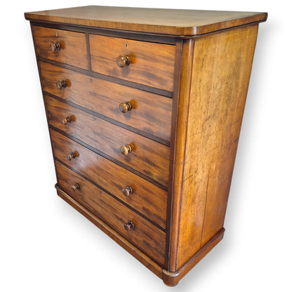 Antique Victorian Mahogany Chest of Drawers by Maple & Co London