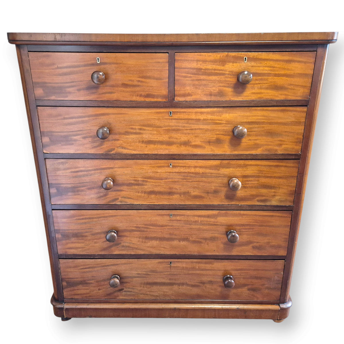 Antique Victorian Mahogany Chest of Drawers by Maple & Co London