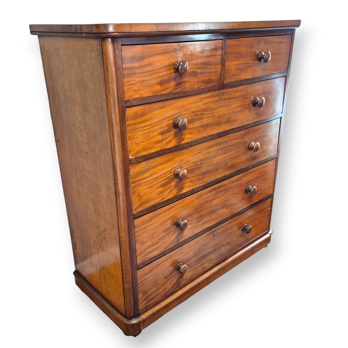 Antique Victorian Mahogany Chest of Drawers by Maple & Co London