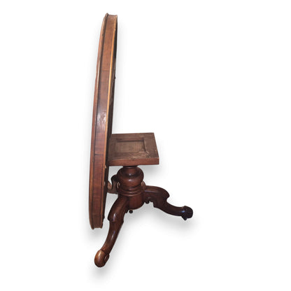 Antique Victorian Mahogany Circular Tilt-Top Breakfast Table