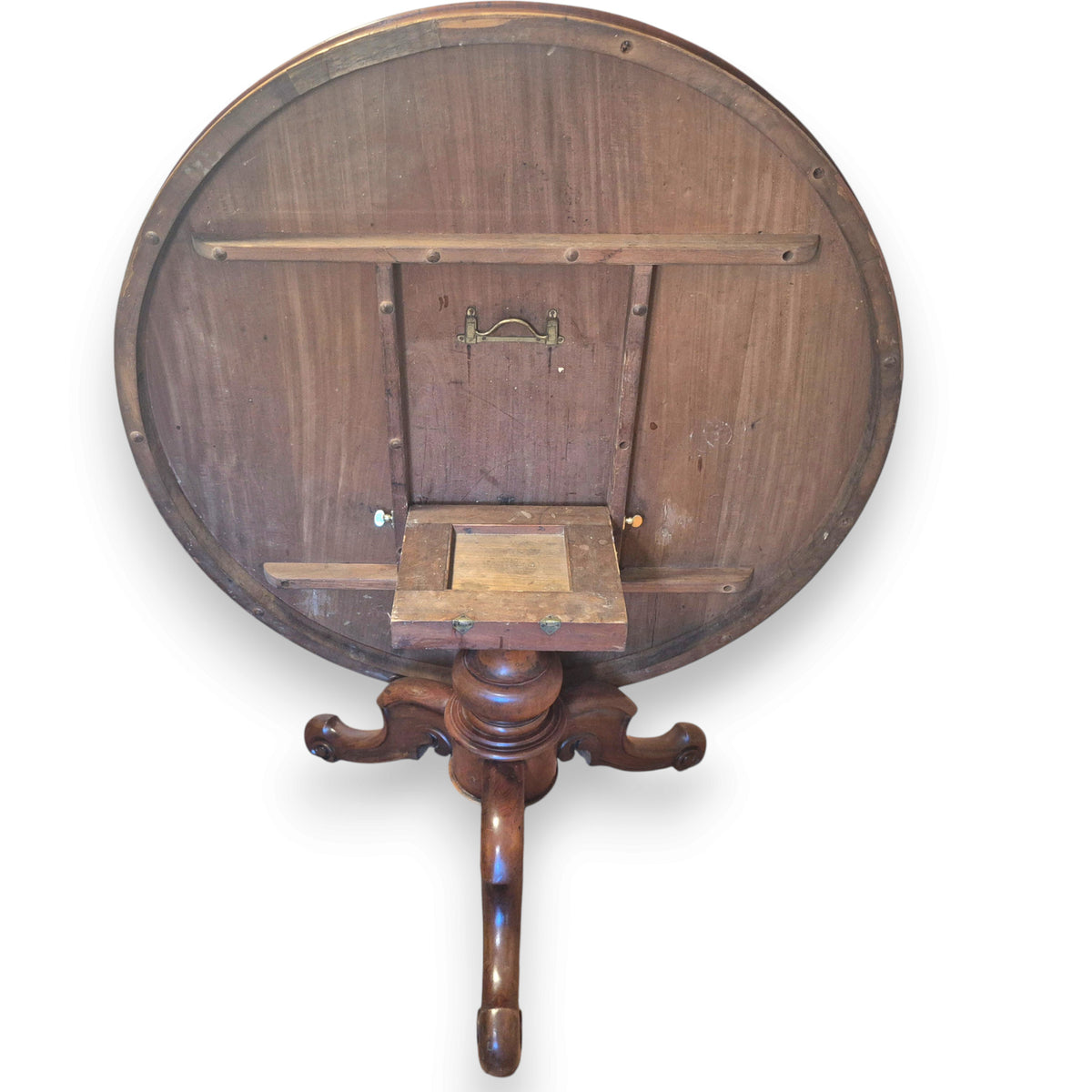 Antique Victorian Mahogany Circular Tilt-Top Breakfast Table