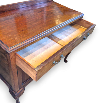Antique Mahogany Sideboard – Queen Anne Revival Side Cabinet