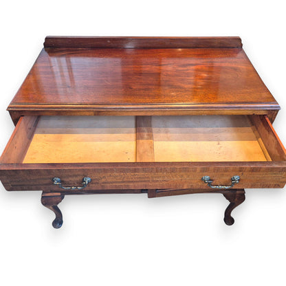 Antique Mahogany Sideboard – Queen Anne Revival Side Cabinet