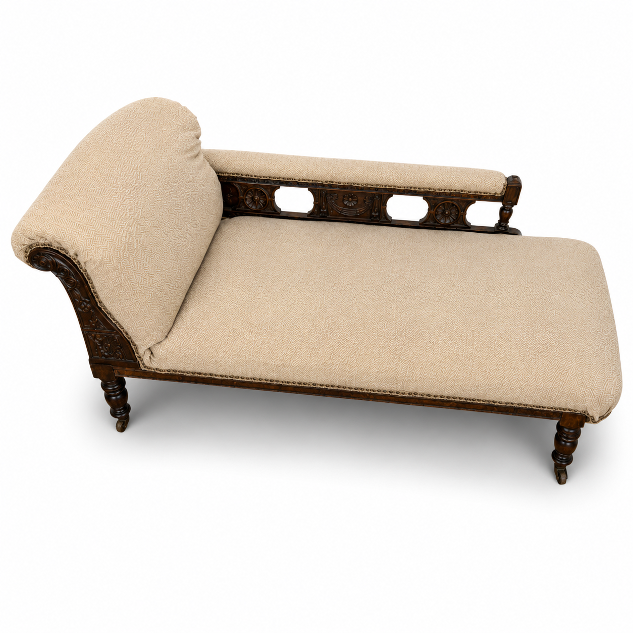 Victorian Mahogany Chaise Longue