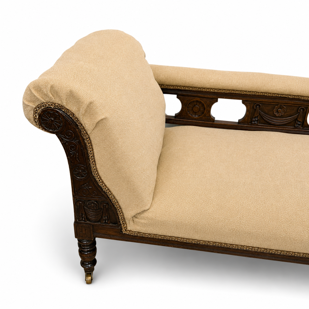 Victorian Mahogany Chaise Longue