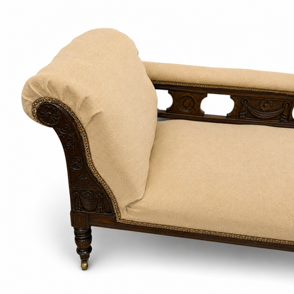 Victorian Mahogany Chaise Longue