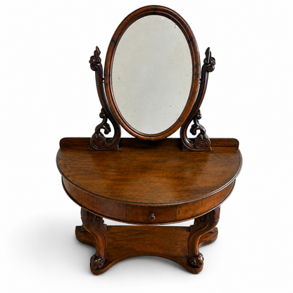 Victorian Mahogany Duchess Dressing Table with Oval Mirror