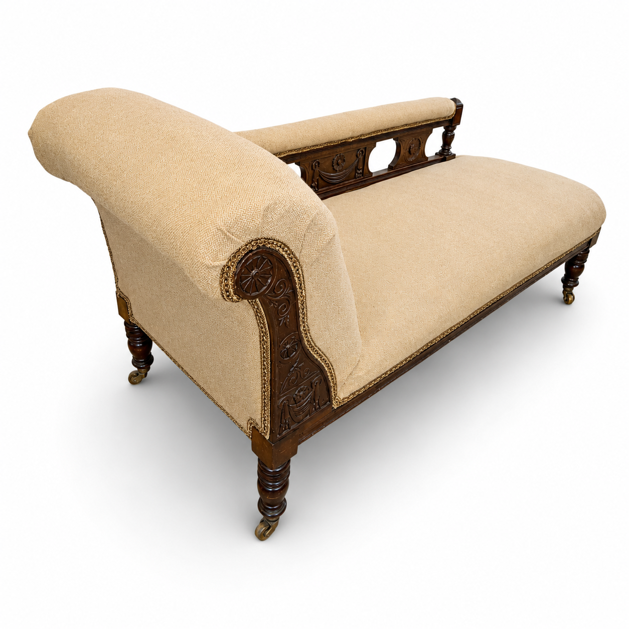 Victorian Mahogany Chaise Longue