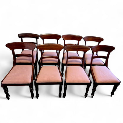 Mahogany chair detail showing rich grain and elegant leg design