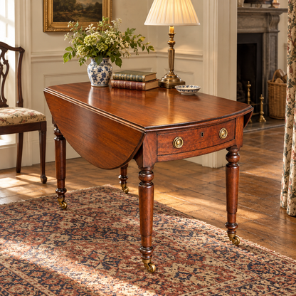 Antique Regency Mahogany Pembroke Drop Leaf Table c.1810