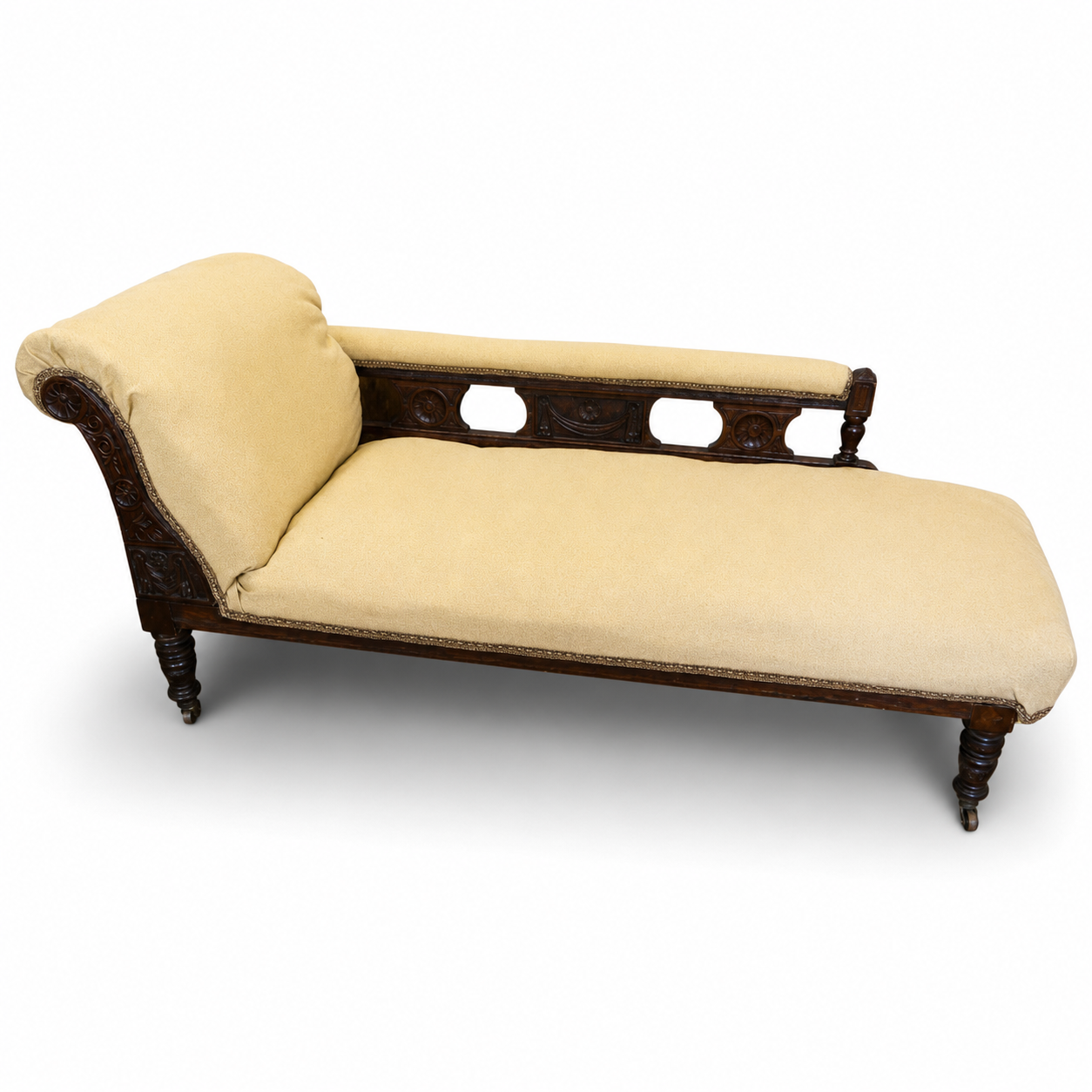 Victorian Mahogany Chaise Longue