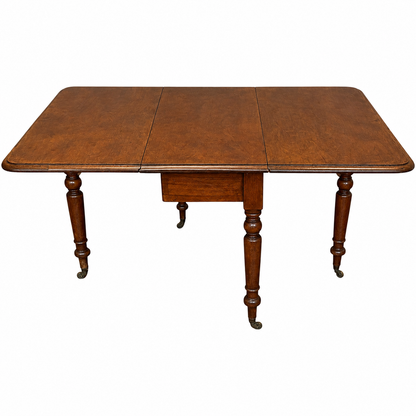 Antique Victorian Mahogany Gate Leg Drop Leaf Table