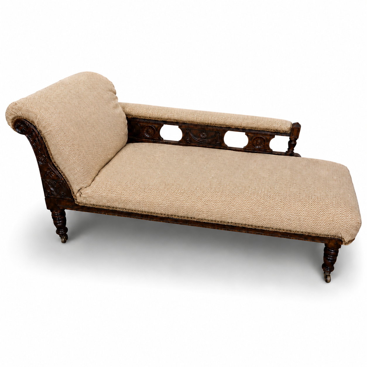 Victorian Mahogany Chaise Longue