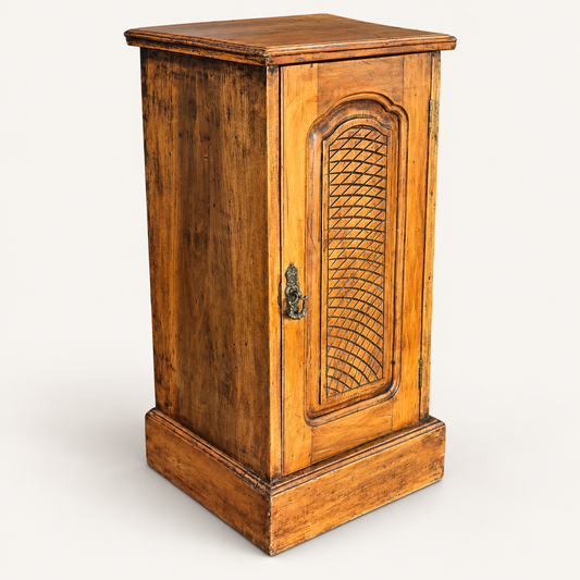 Antique French Provincial Mahogany Pot Cupboard c.1890–1910 | Rustic Bedside Cabinet