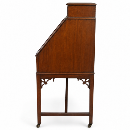 Antique Edwardian Mahogany Bureau Writing Desk