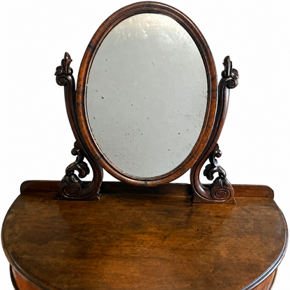Victorian Mahogany Duchess Dressing Table with Oval Mirror