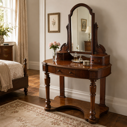 Victorian Mahogany Duchess Dressing Table With Swing Mirror