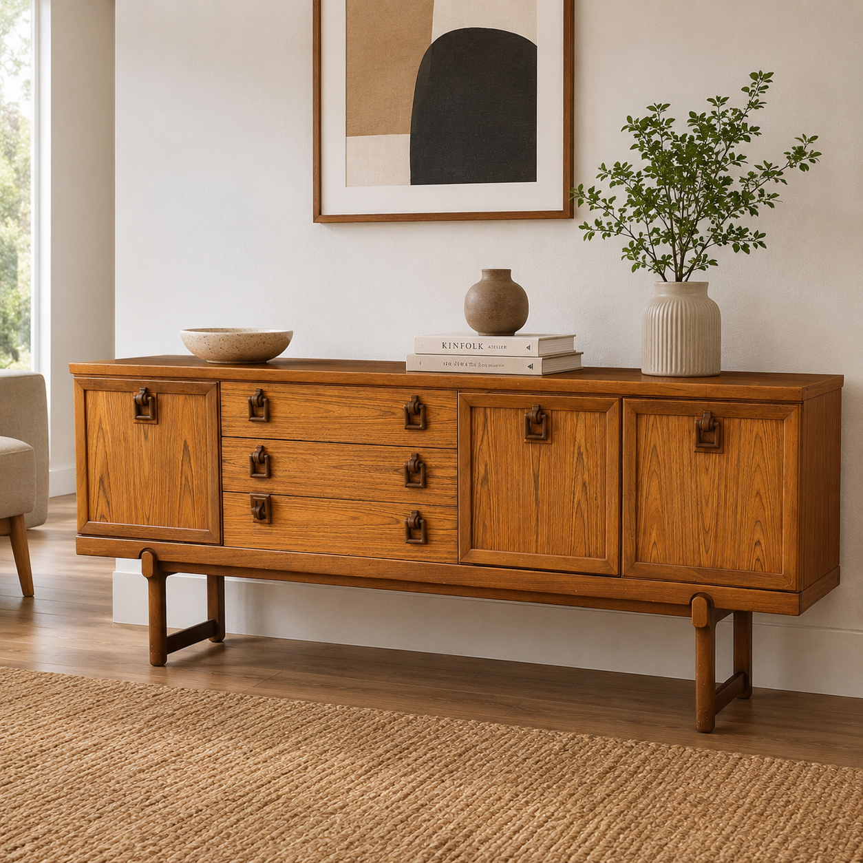 Vintage Beautility Mid Century Teak Sideboard