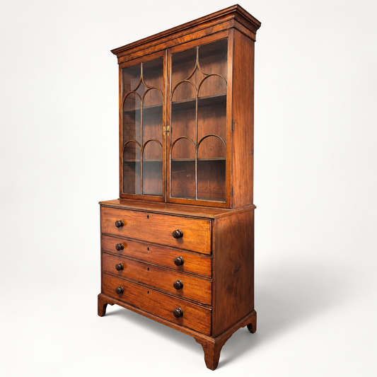 Late Georgian Mahogany Secretaire Bookcase c.1800