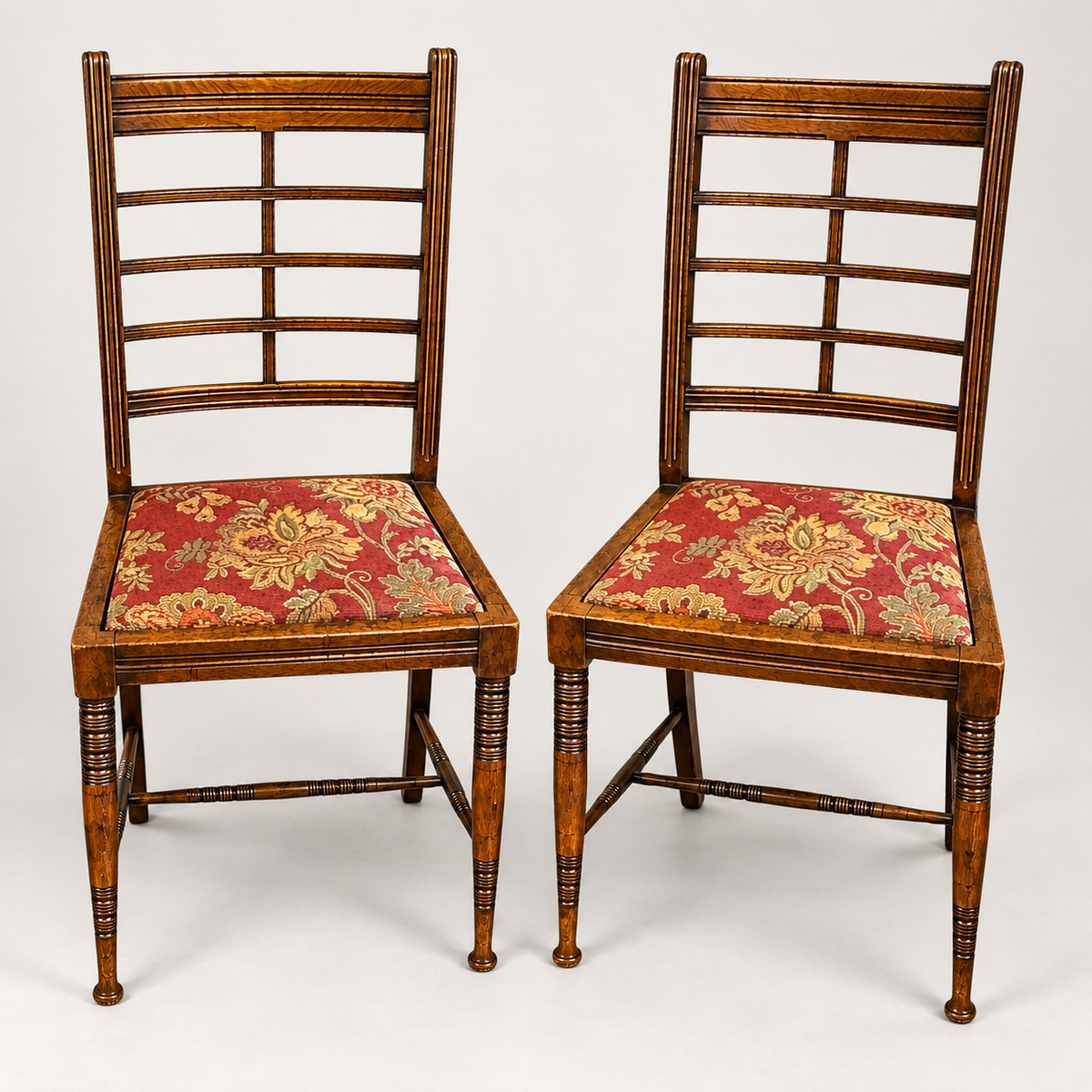 Pair of Antique Arts & Crafts Side Chairs c.1900