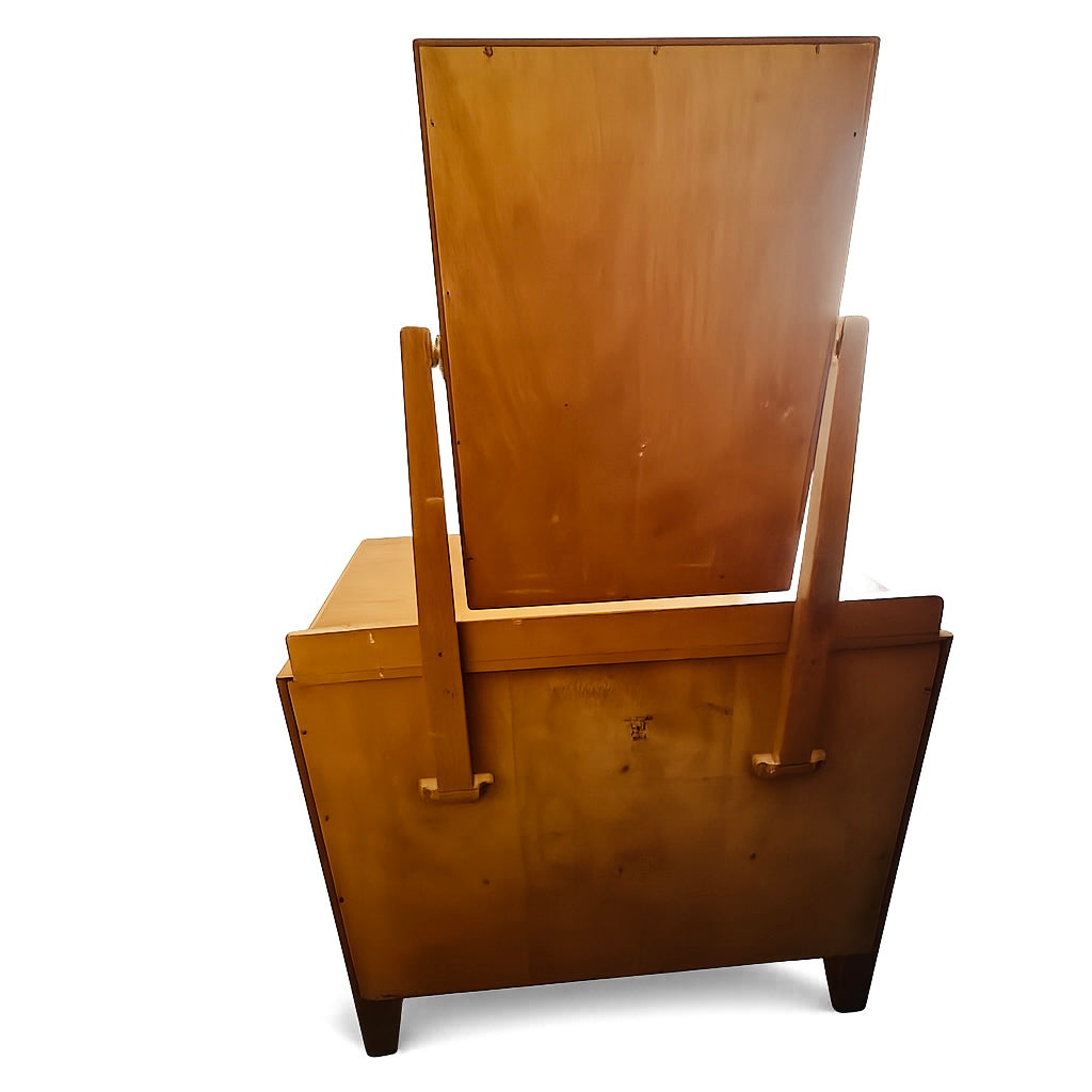 Vintage Lebetkin Mid Century Dressing Table With Mirror Chest Of Drawers