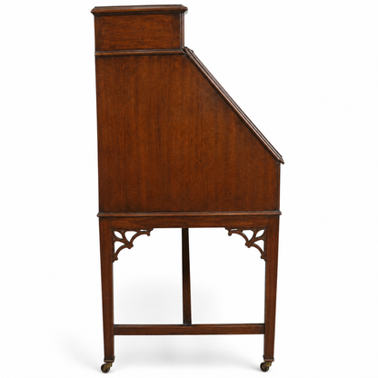 Antique Edwardian Mahogany Bureau Writing Desk