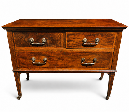 Edwardian Inlaid Mahogany Chest Of Drawers