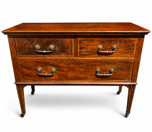 Edwardian Inlaid Mahogany Chest Of Drawers