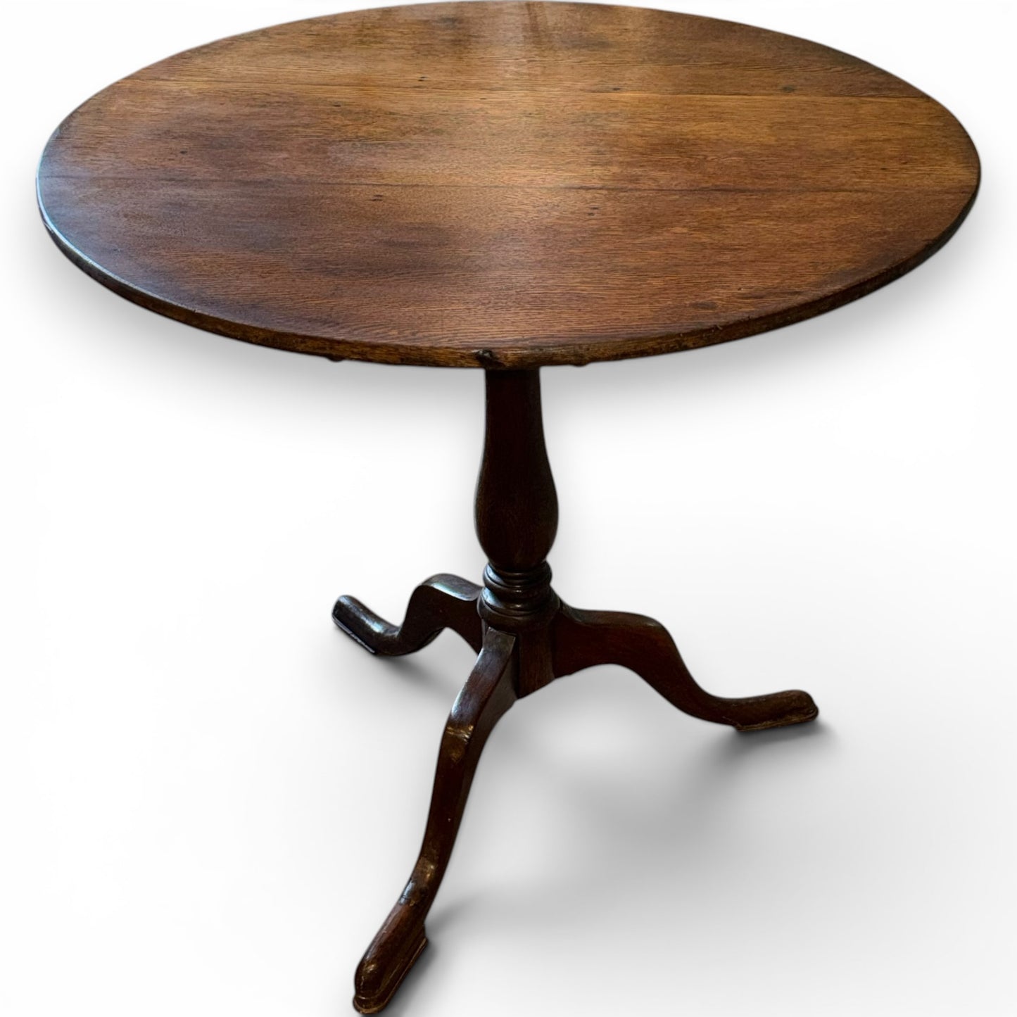 Antique Georgian Oak Tilt Top Tripod Table