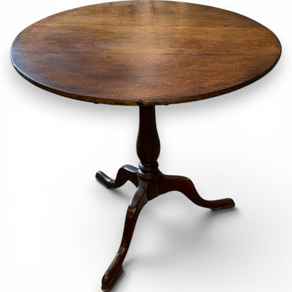 Antique Georgian Oak Tilt Top Tripod Table
