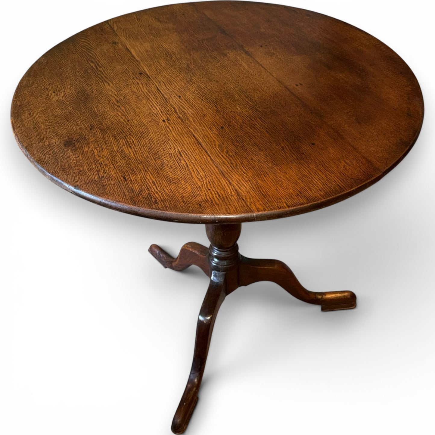 Antique Georgian Oak Tilt Top Tripod Table