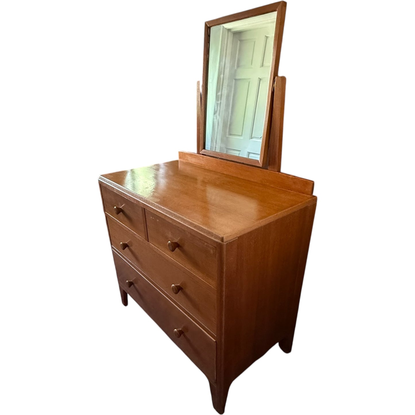 Vintage Lebetkin Mid Century Dressing Table With Mirror Chest Of Drawers