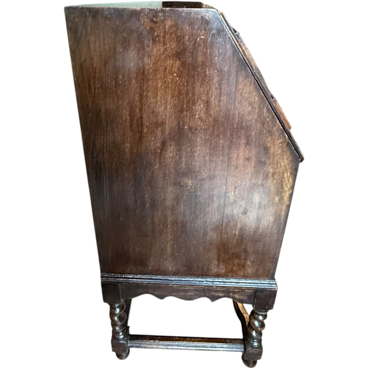 Antique Victorian Jacobean Revival Oak Bureau c.1890–1910