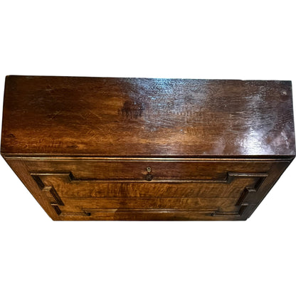 Antique Victorian Jacobean Revival Oak Bureau c.1890–1910