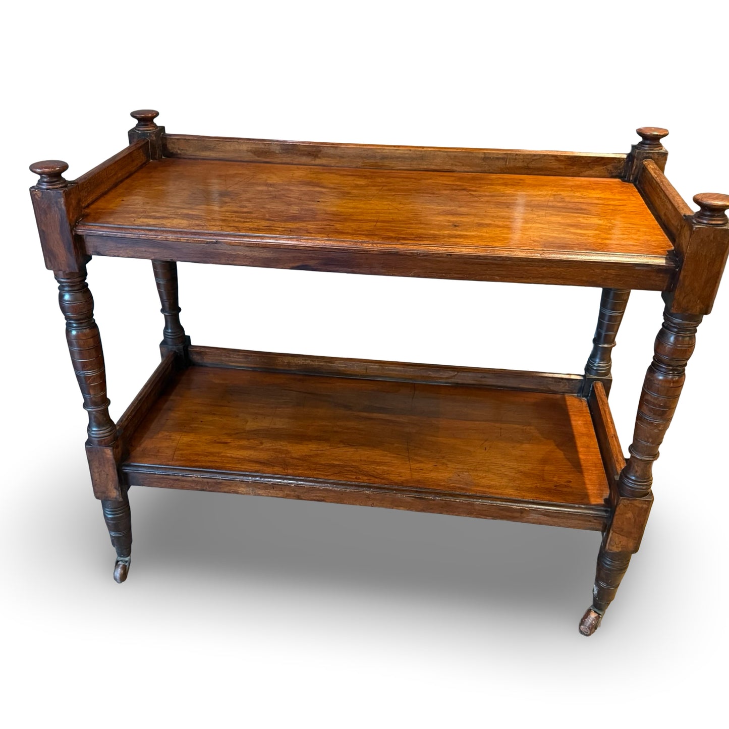 Victorian Walnut Dumb Waiter Hostess Trolley