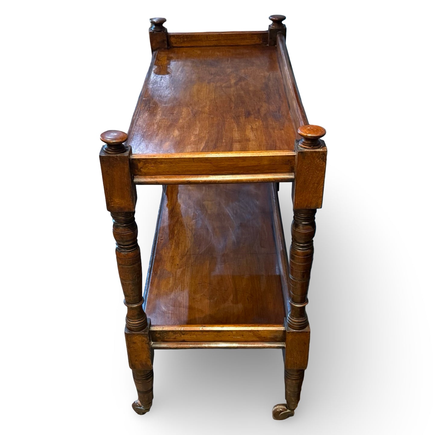 Victorian Walnut Dumb Waiter Hostess Trolley