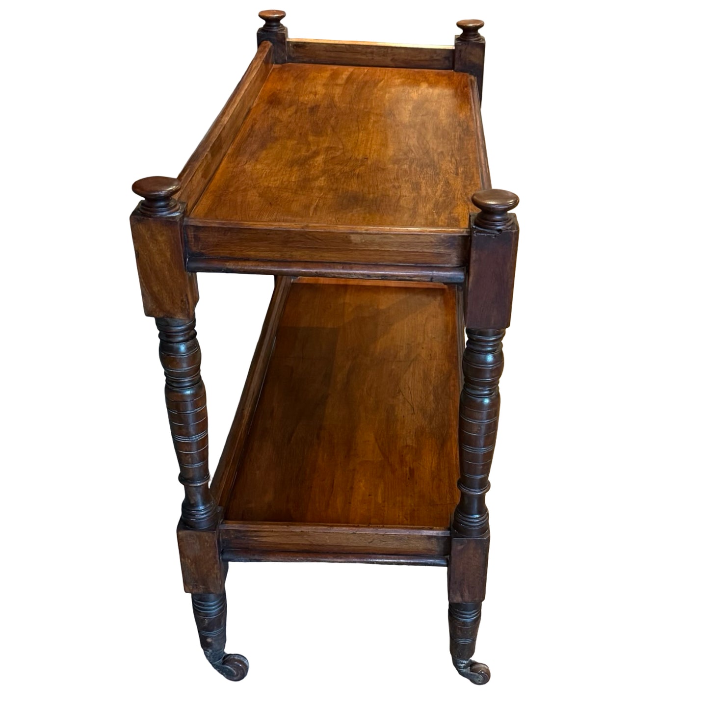Victorian Walnut Dumb Waiter Hostess Trolley