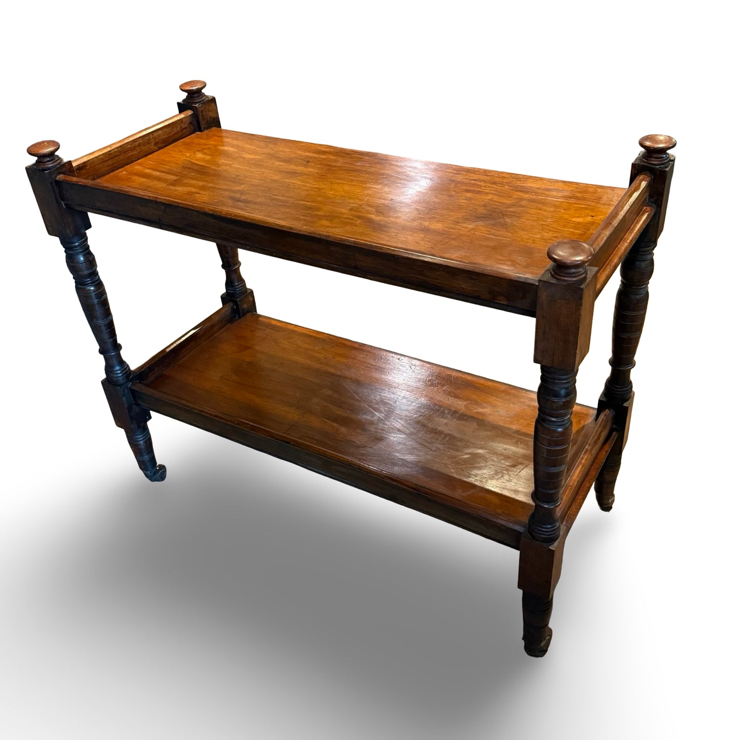 Victorian Walnut Dumb Waiter Hostess Trolley
