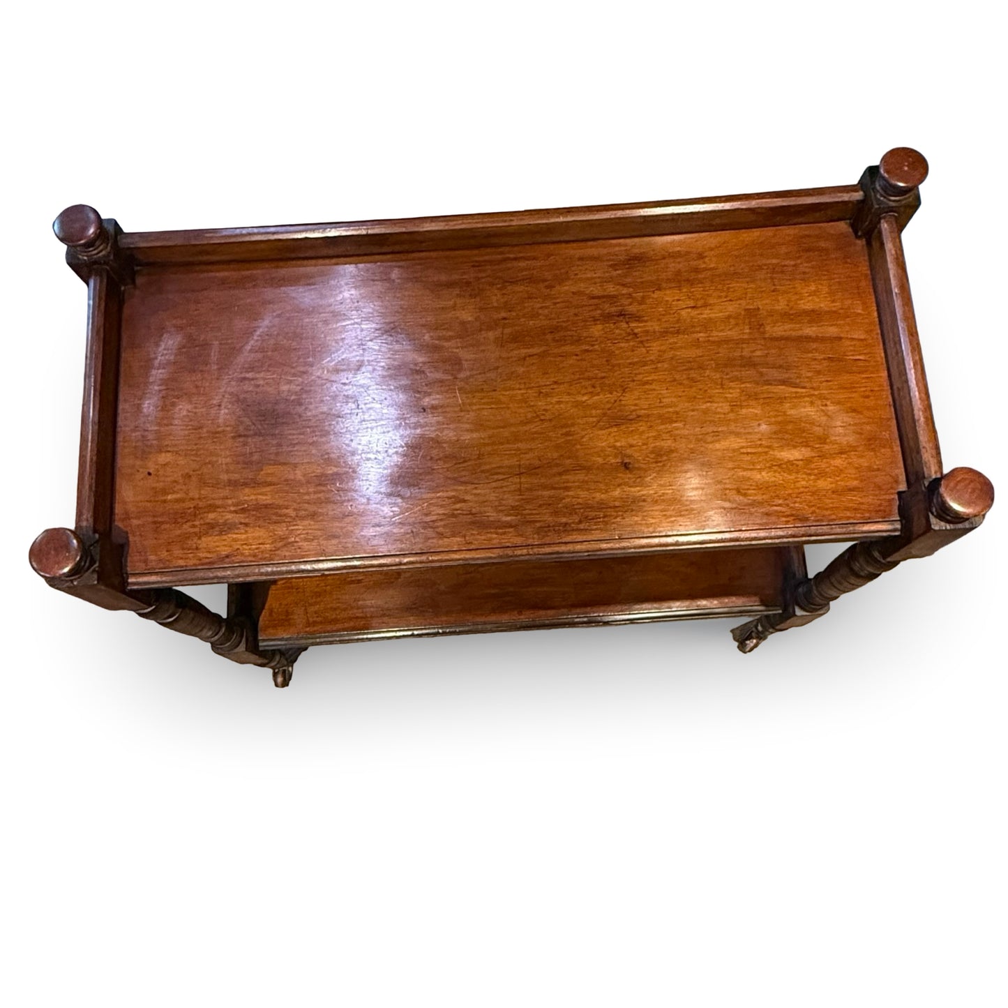 Victorian Walnut Dumb Waiter Hostess Trolley