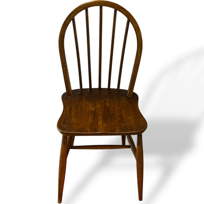 Vintage Ercol Windsor Dining Chair in Dark Finish | Elm Seat & Beech Frame | Mid Century British Furniture