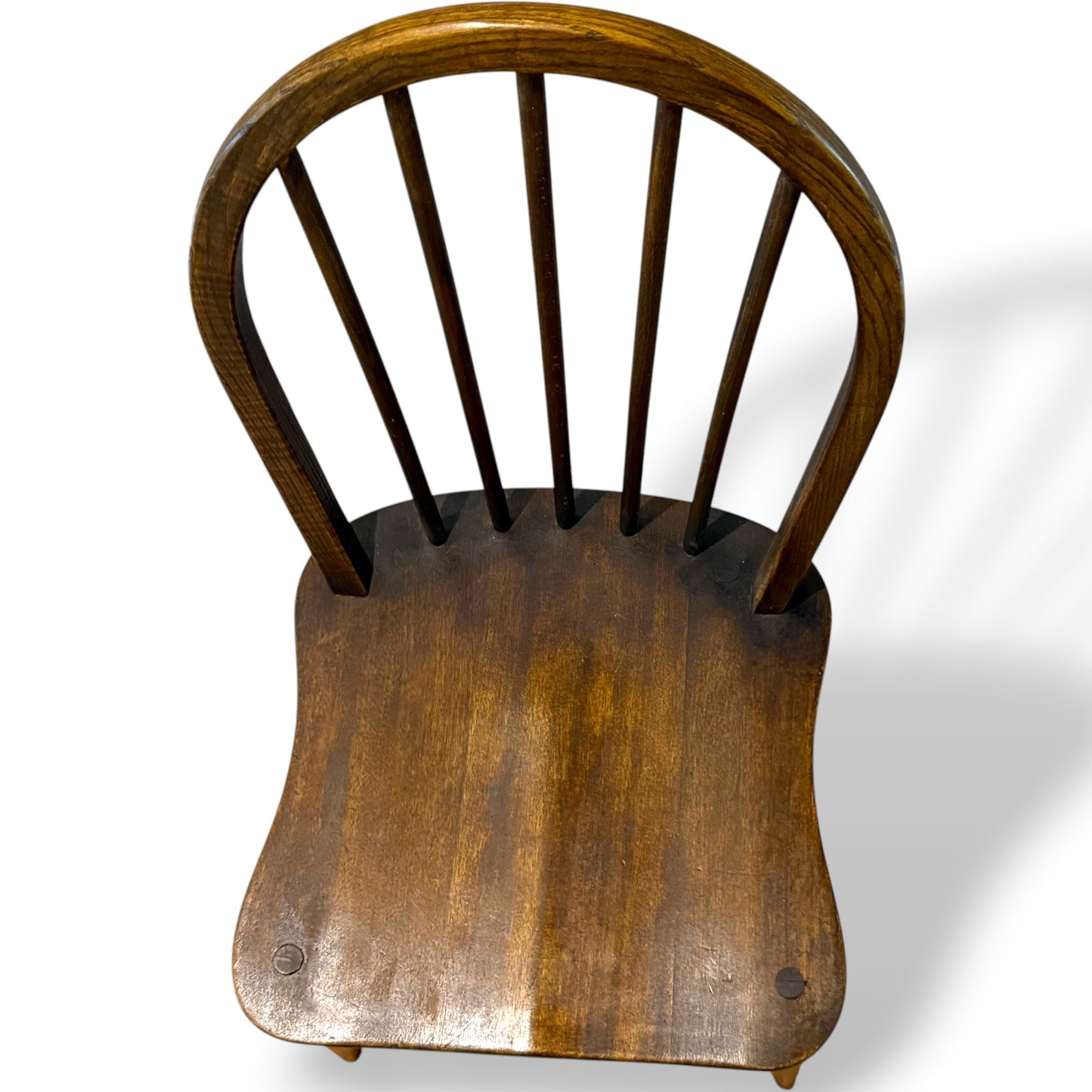 Vintage Ercol Windsor Dining Chair in Dark Finish | Elm Seat & Beech Frame | Mid Century British Furniture