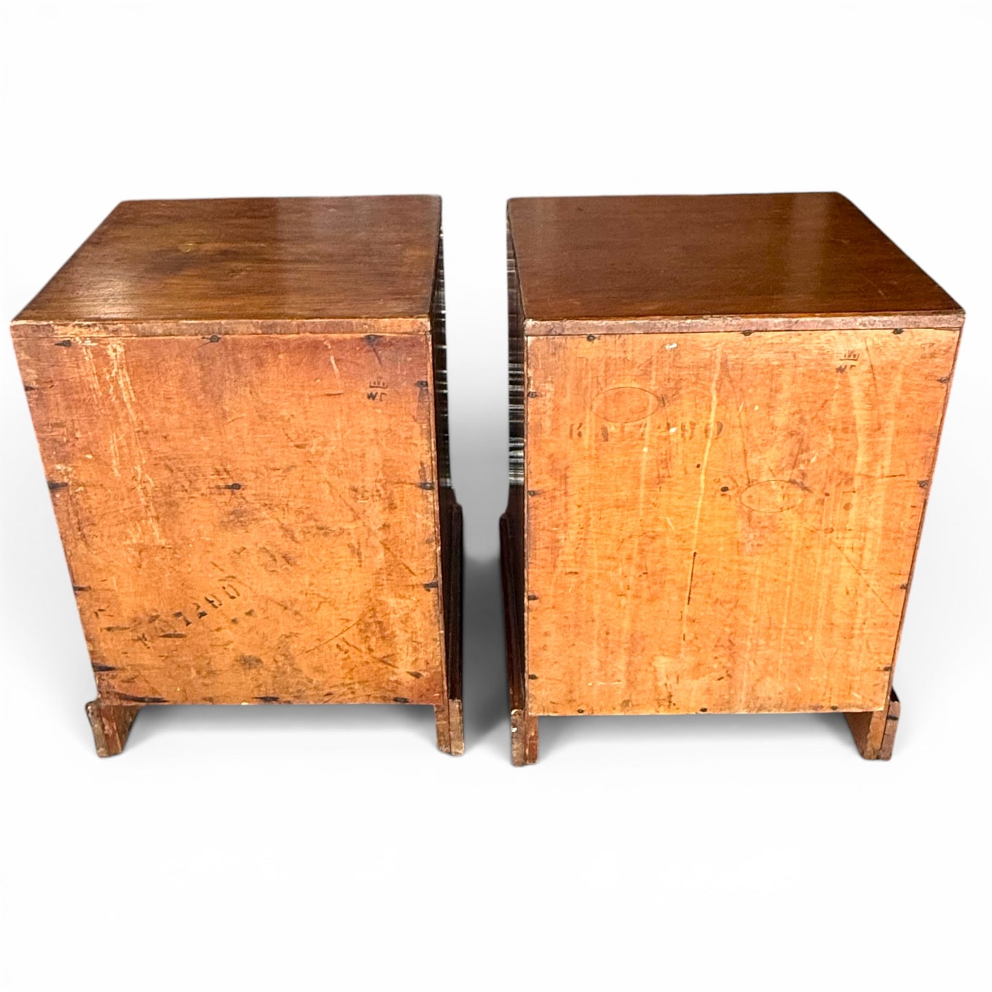 Pair of Antique Georgian Style Mahogany Bedside Tables