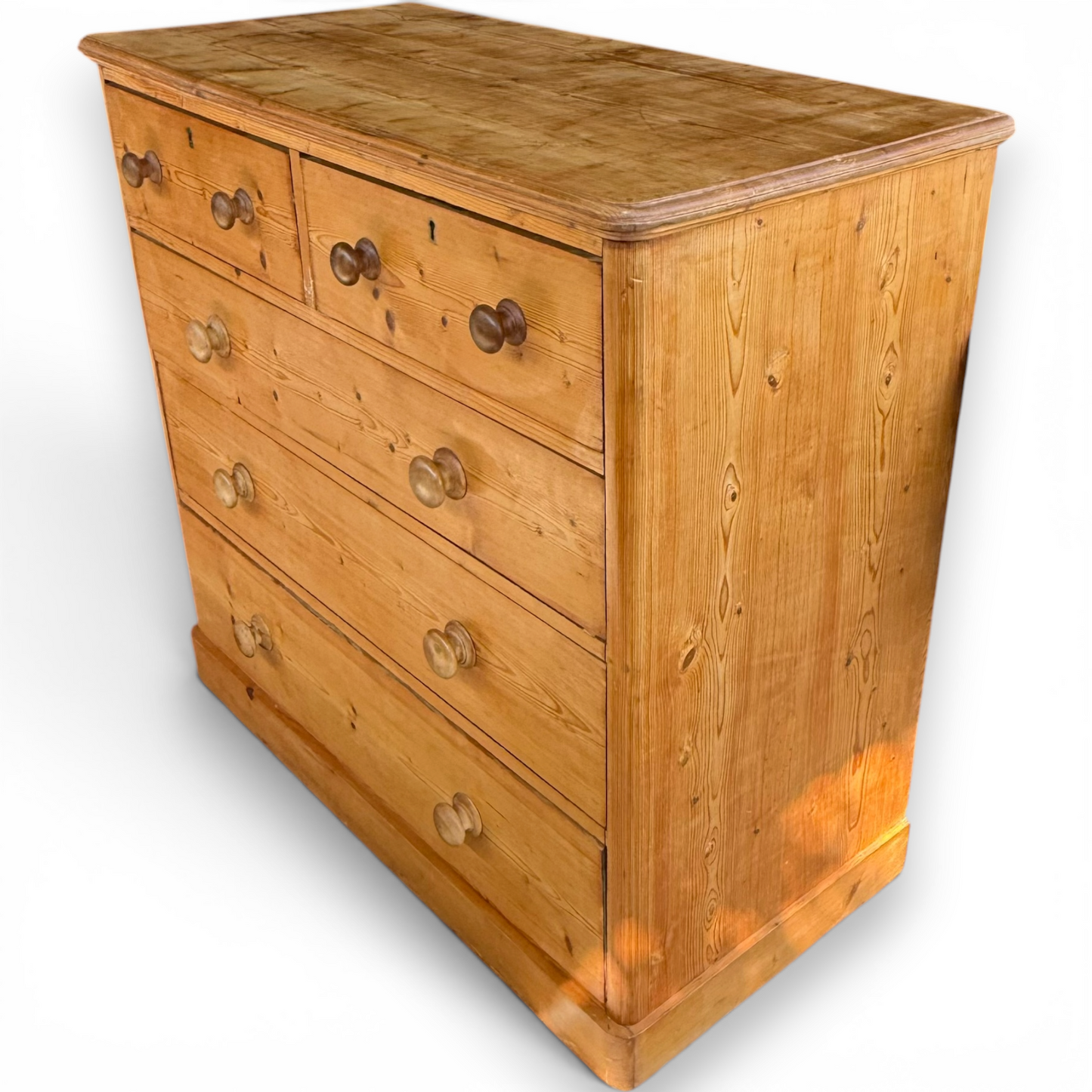 Antique Victorian Pine Chest Of Drawers