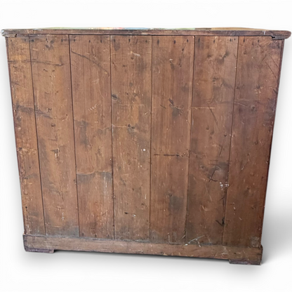 Antique Victorian Pine Chest Of Drawers
