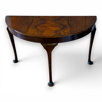 Antique Walnut u Demi Lune Coffee Table