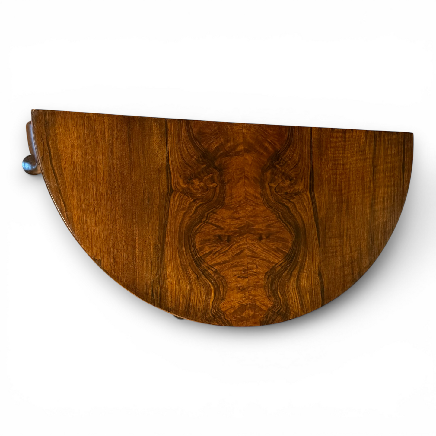 Antique Walnut u Demi Lune Coffee Table