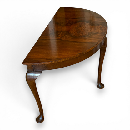 Antique Walnut u Demi Lune Coffee Table